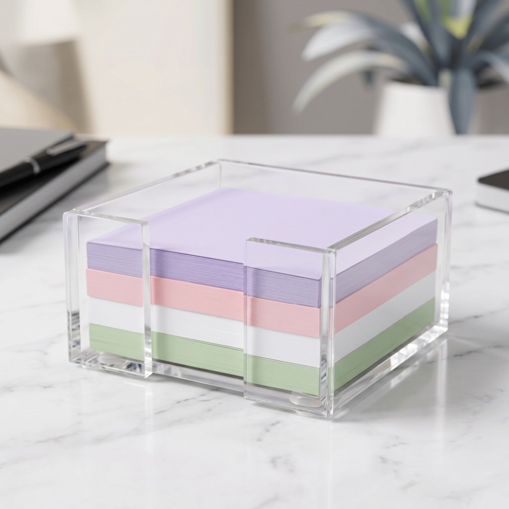 Sticky Memo Holder - Şeffaf Yapışkan Not Tutucu Çok Fonksiyonlu