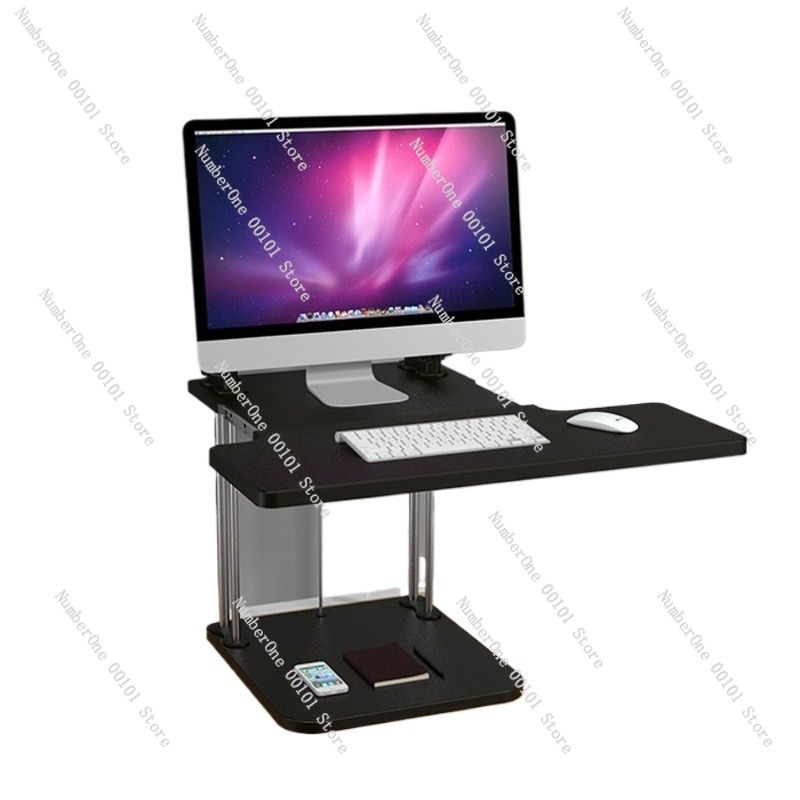 Desk Setup Monitor And Laptop - Masaüstü İş İstasyonları için Yüksekliği Ayarlanabilir