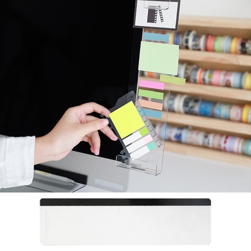 Sticky Memo Holder - 652F Monitörler Memo Panosu Şeffaf Bilgisayar