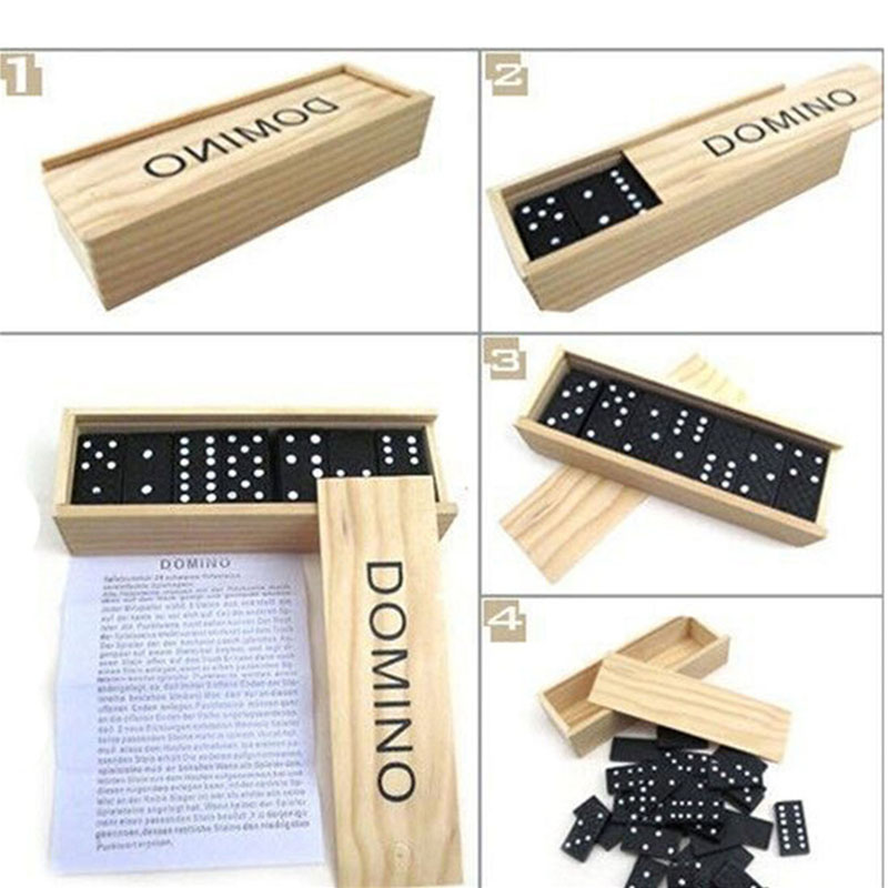 28 adet/takım ahşap Domino mas - Desk Setup Kids incelemesi ve fiyatı