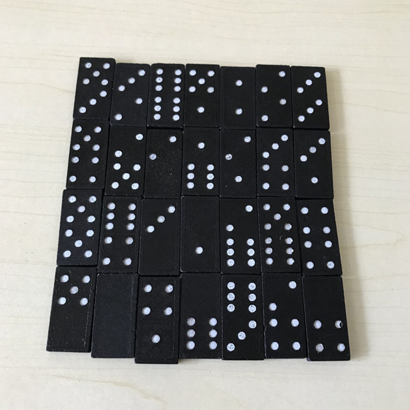 28 adet/takım ahşap Domino mas - Desk Setup Kids incelemesi ve fiyatı