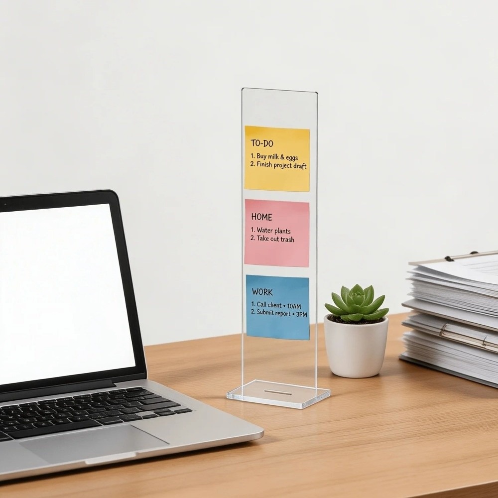 Dayanıklı Akrilik Not Panosu Ç - Sticky Memo Holder incelemesi ve fiyatı