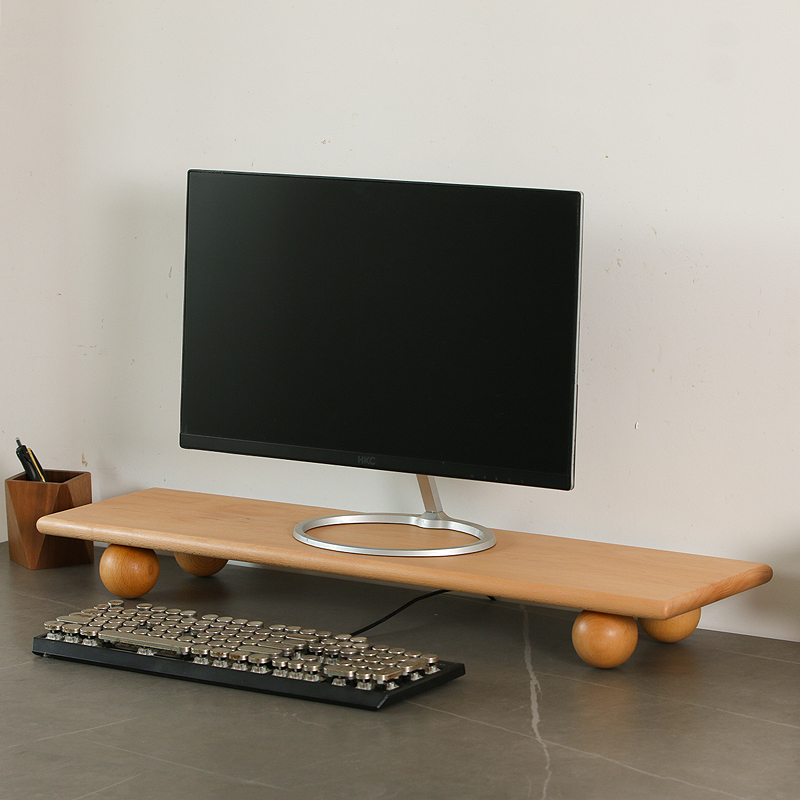 Masif Ahşap Monitör Yükseltici - Desk Setup Monitor And Laptop incelemesi ve fiyatı