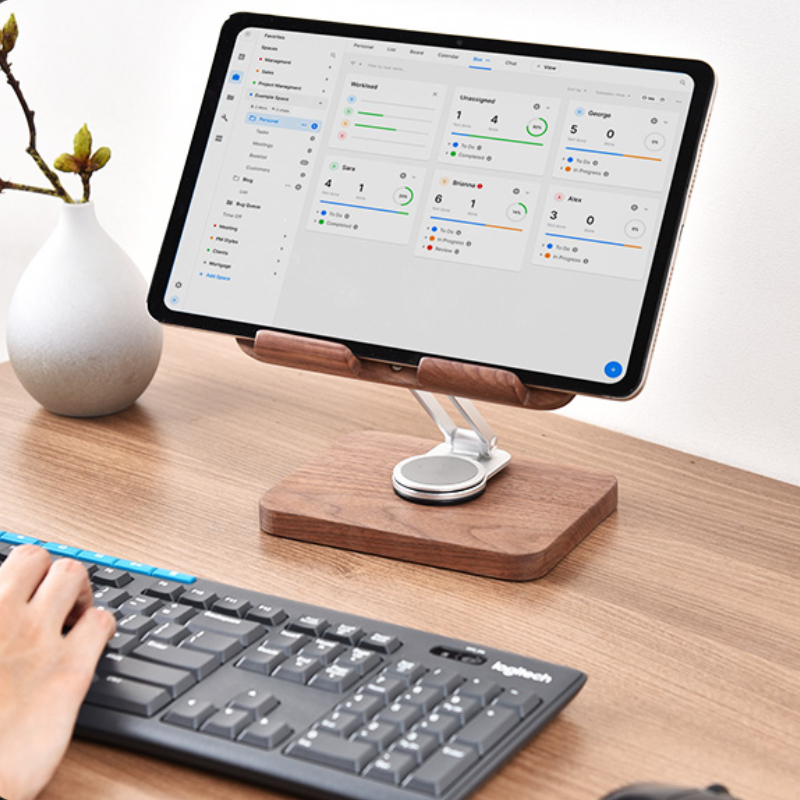 Siyah Ceviz iPad Standı 360 De - Desk Setup Tablet incelemesi ve fiyatı