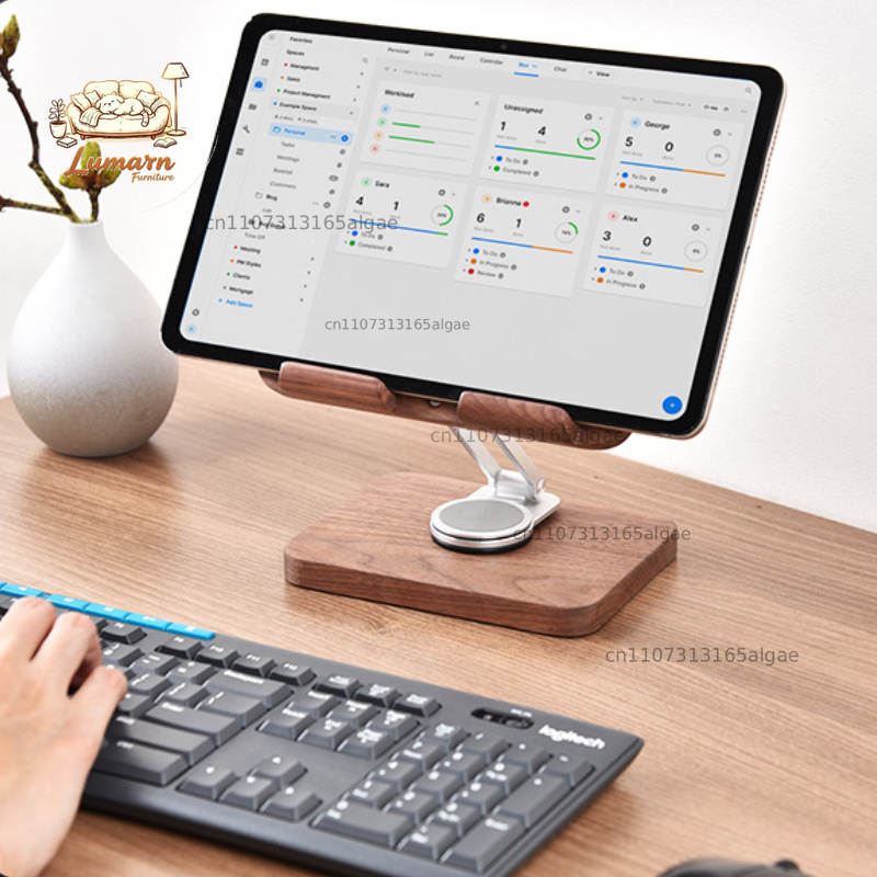 Siyah Ceviz iPad Standı 360 De - Desk Setup Tablet incelemesi ve fiyatı
