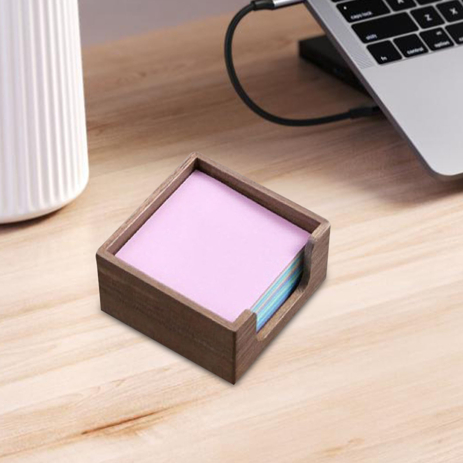 Akasya Ahşap Yapışkan Not Tutu - Sticky Memo Holder incelemesi ve fiyatı