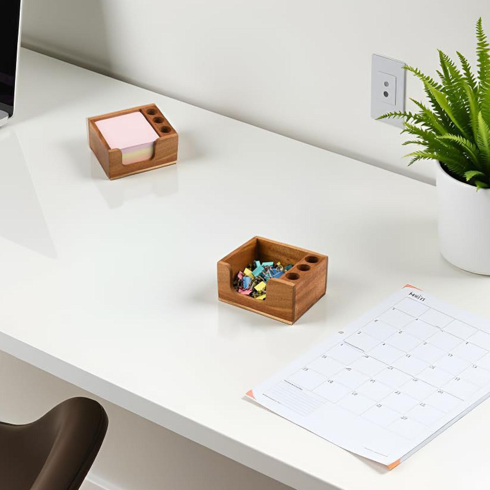 Akasya Ahşap Yapışkan Not Tutu - Sticky Memo Holder incelemesi ve fiyatı