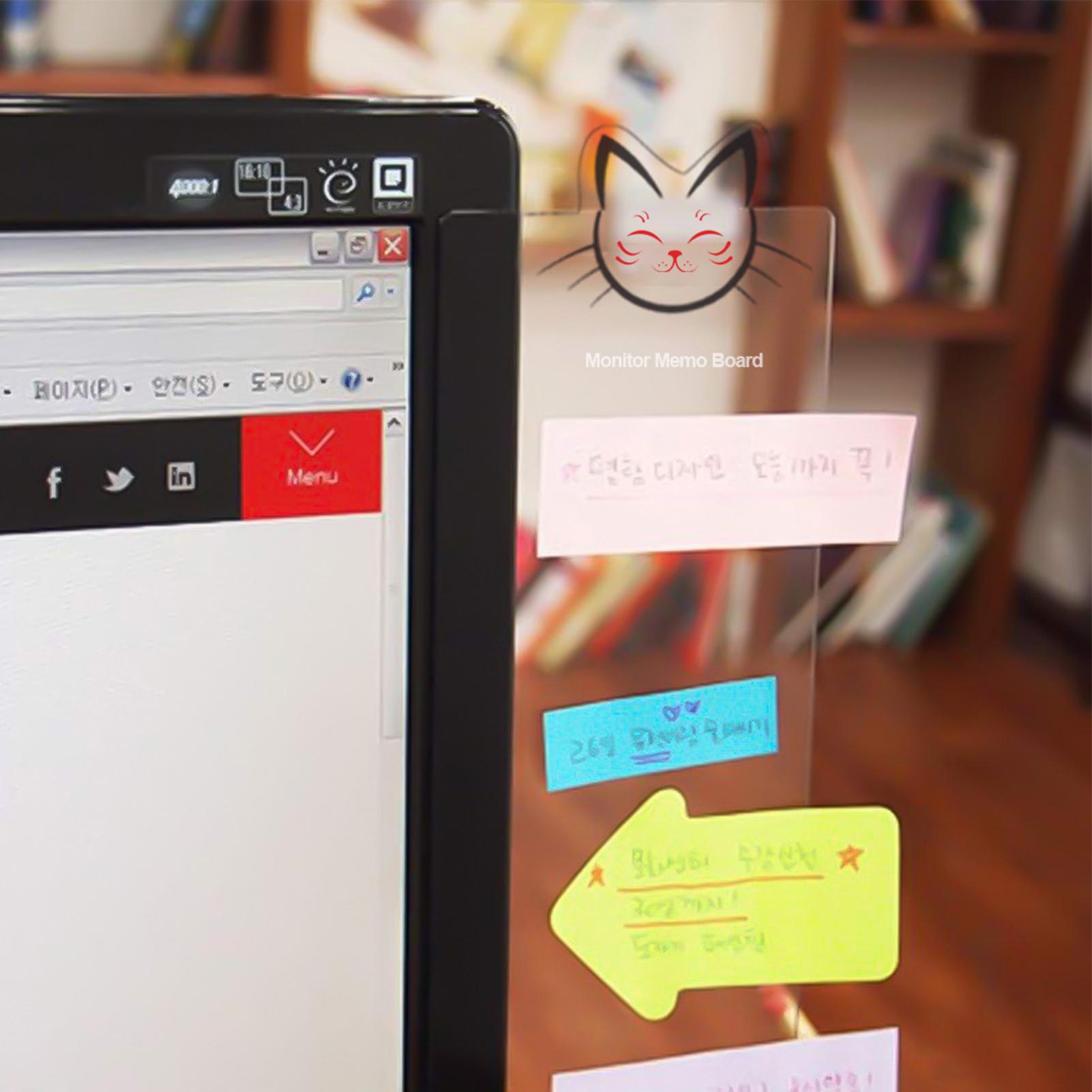Monitör Yan Not Panosu Akrilik - Sticky Memo Holder incelemesi ve fiyatı