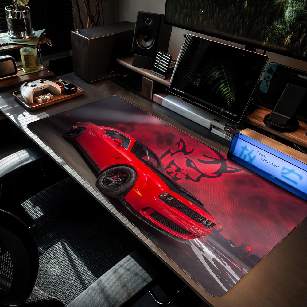 D-DodgeS Araba Serin Mouse Pad - Desk Setup Ideas incelemesi ve fiyatı