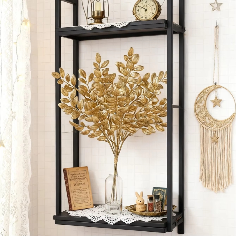 10 adet yapay bitkiler altın y - Desk Setup At Home incelemesi ve fiyatı