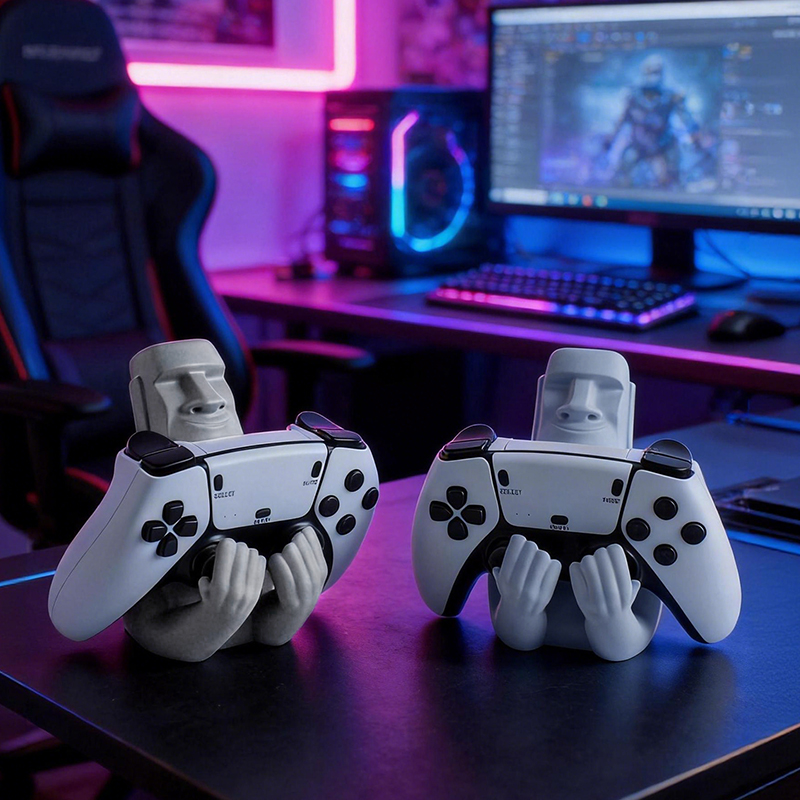 Komik Moai Taş Reçine Gamepad  - Desk Setup Ps5 incelemesi ve fiyatı