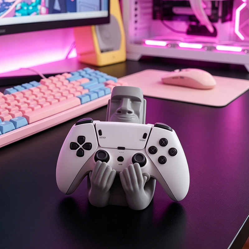 Komik Moai Taş Reçine Gamepad  - Desk Setup Ps5 incelemesi ve fiyatı